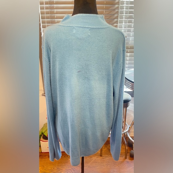 Woman's Blue Sag Harbor 2X Sweater 100% Acrylic Warm & Cozy - Picture 3 of 6